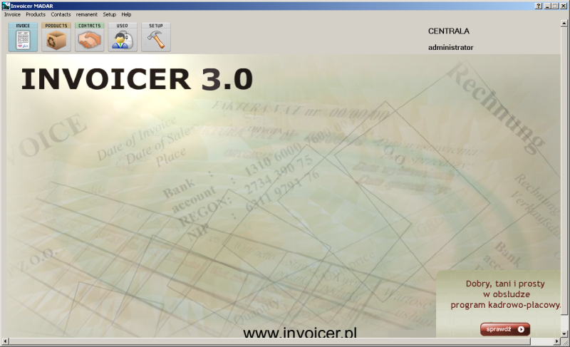 Click to view Invoicer 4.331 screenshot