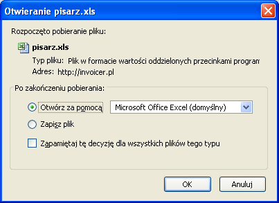 zapisz plik